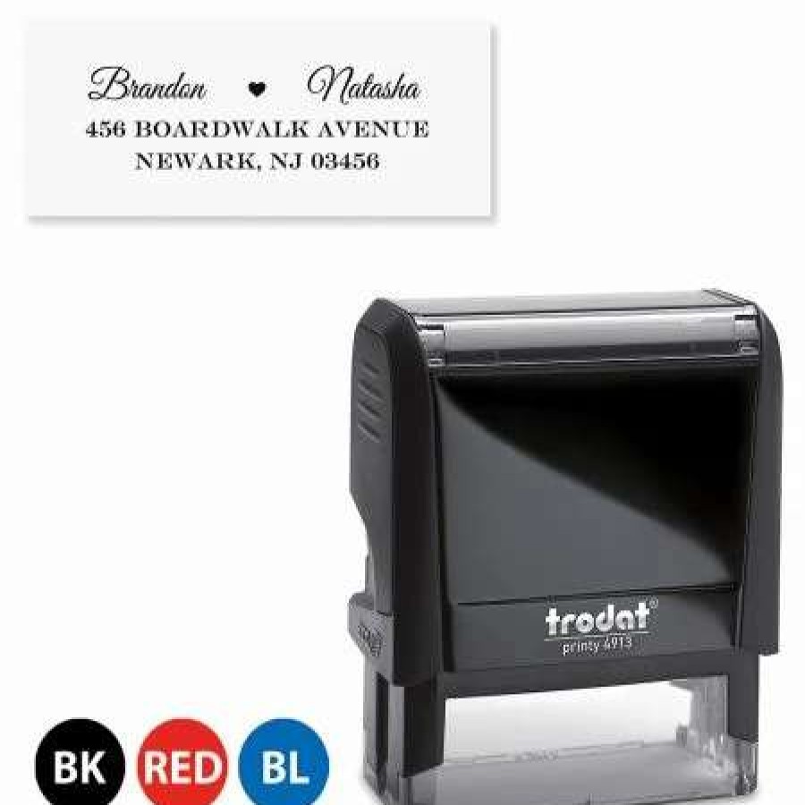 Holidays & Events * | Married Couple Self-Inking Address Stamp