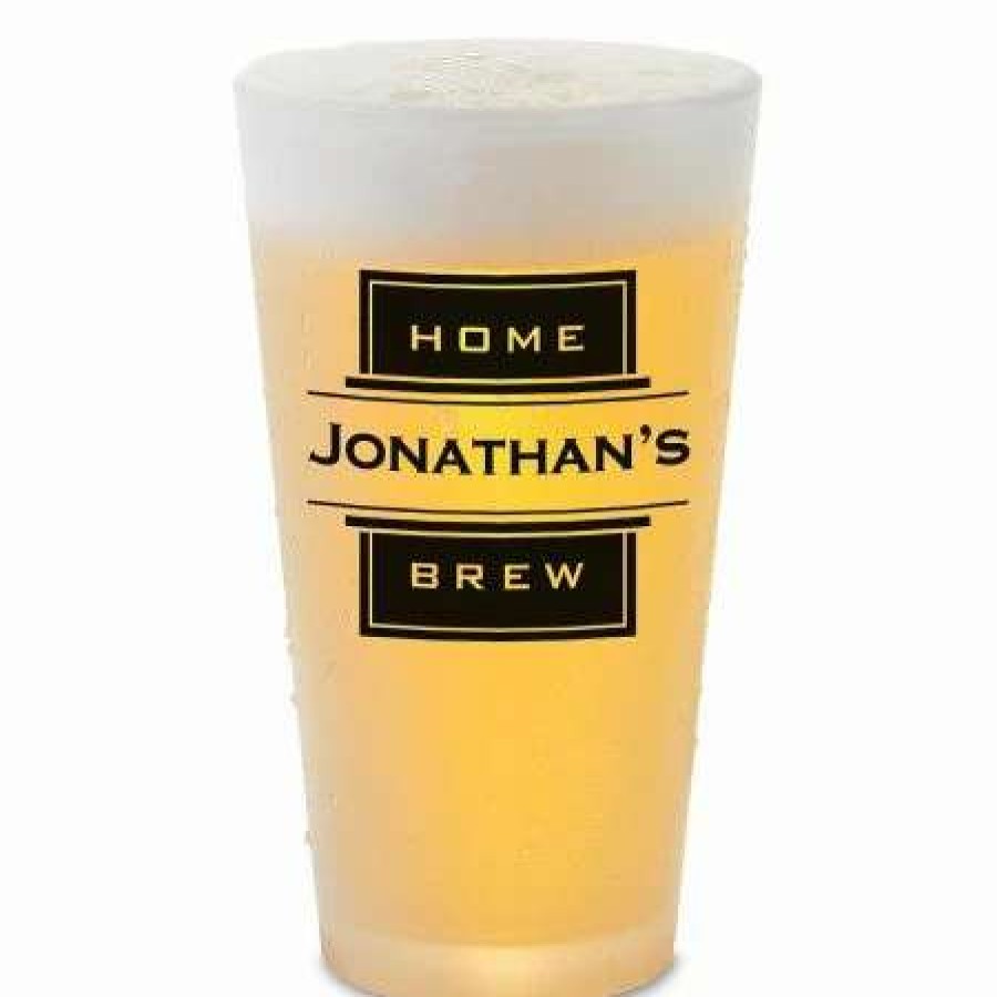 For Home * | Home Brew Personalized Pint Beer Glass