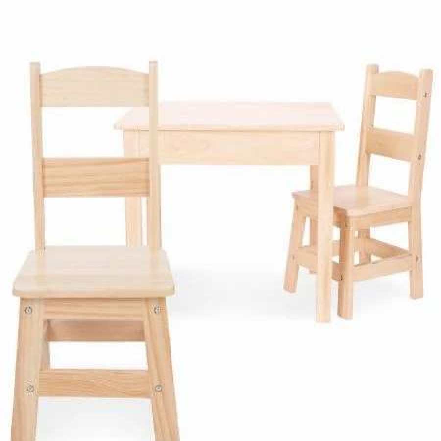 For Kids * | Wooden Table And Chairs By Melissa & Doug