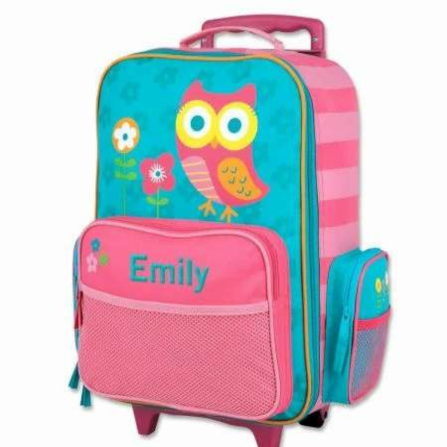 For Kids * | Owl 18 Personalized Rolling Luggage By Stephen Joseph