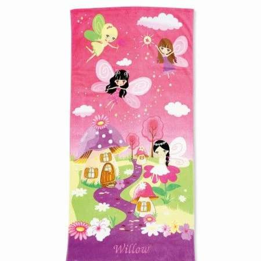 For Kids * | Fairy Personalized Beach Towel