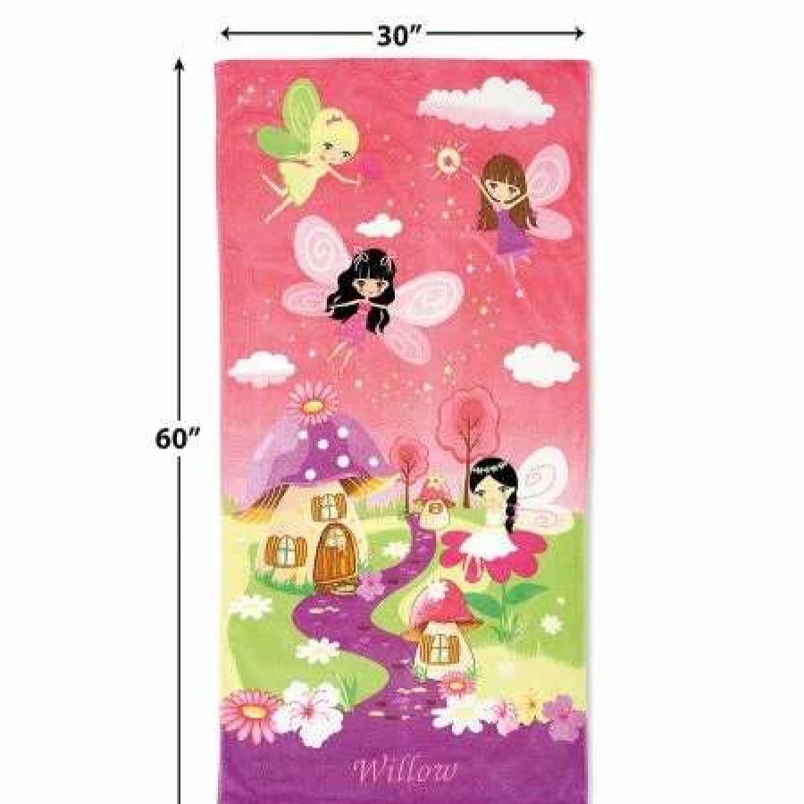 For Kids * | Fairy Personalized Beach Towel