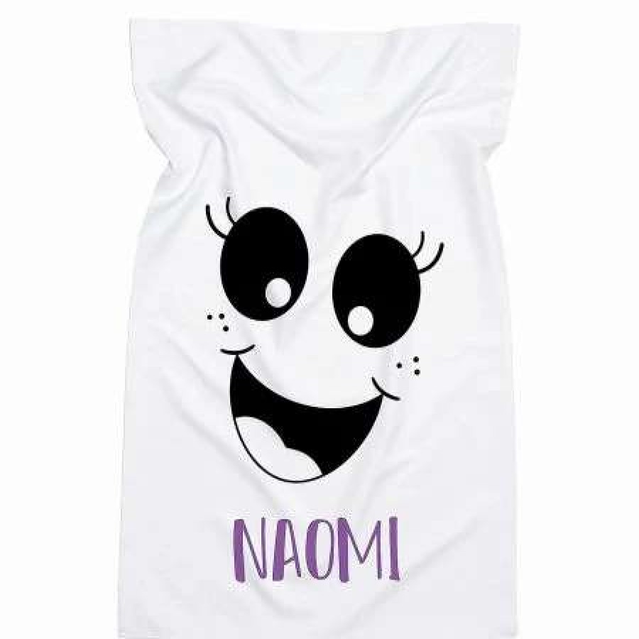 Holidays & Events * | Girly Ghost Face Personalized Pillowcase