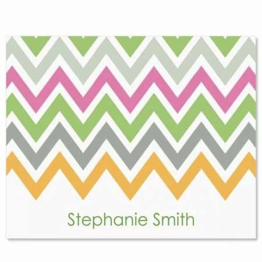 For Kids * | Chevron Personalized Note Cards