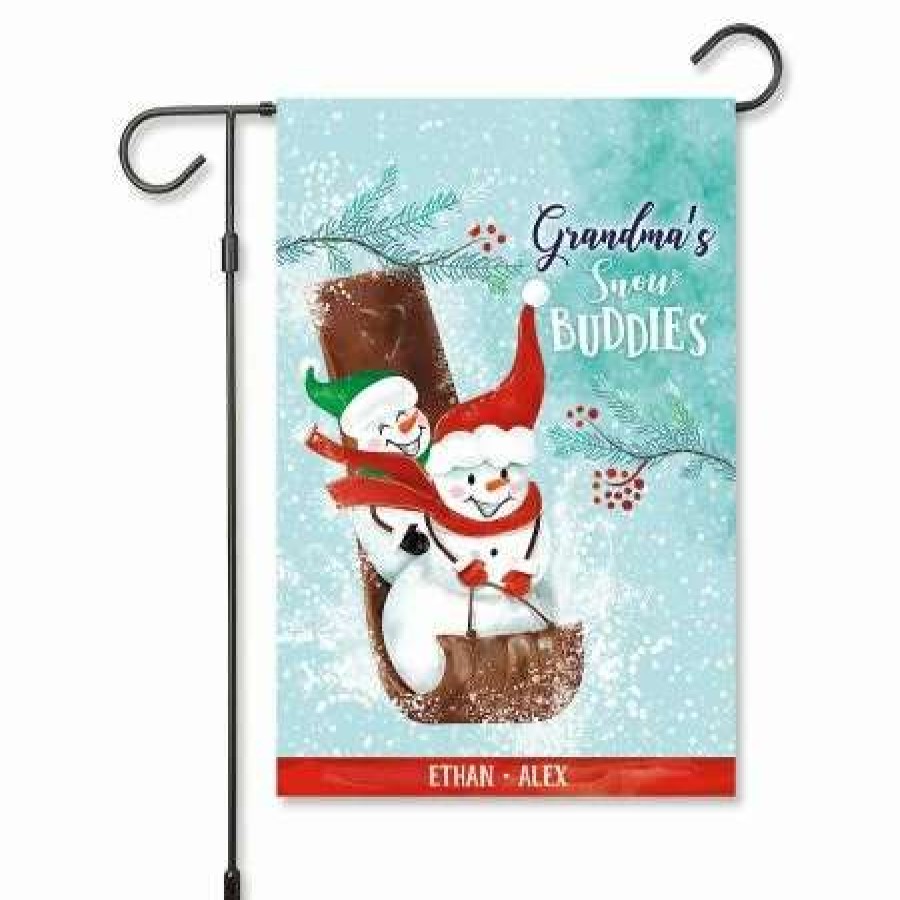 For Home * | Grandma'S Sled Personalized Garden Flag