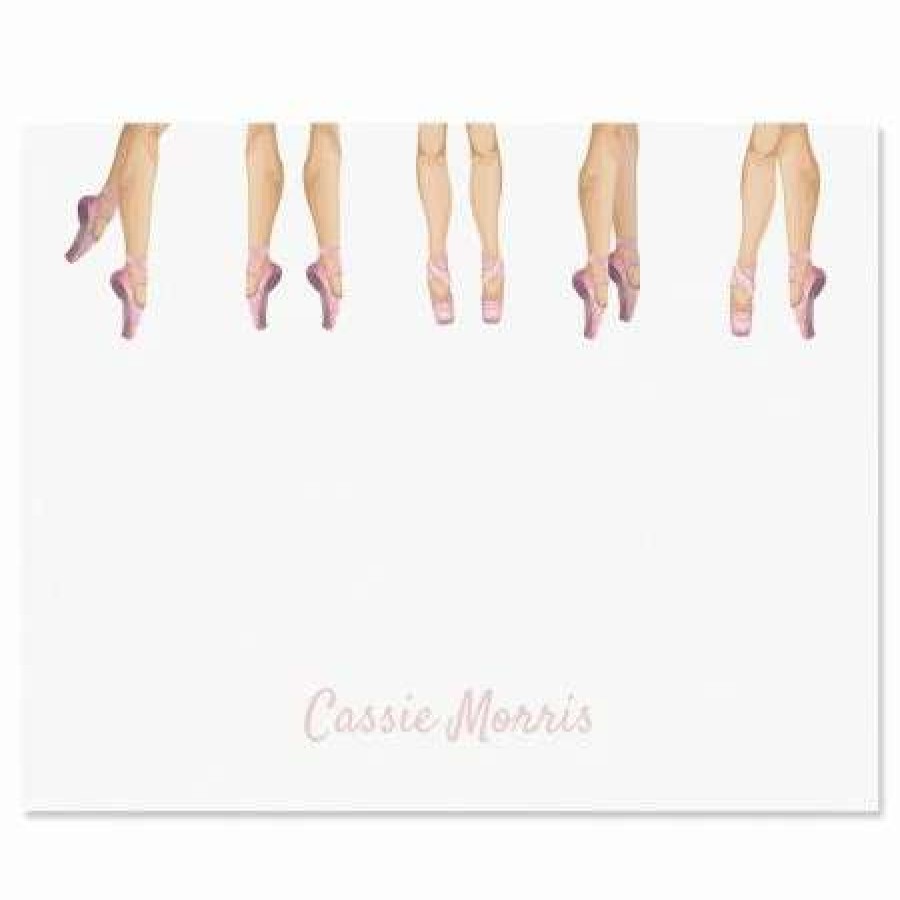 For Kids * | Dancers Feet Personalized Note Cards