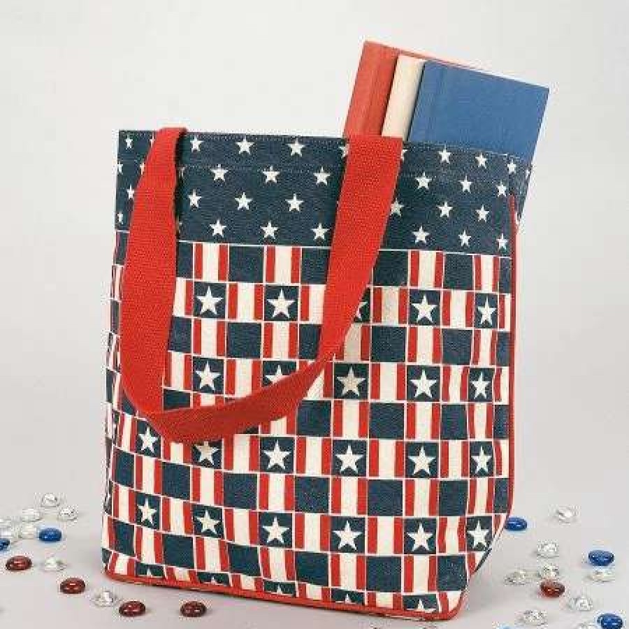 For Home * | Patriotic Canvas Tote