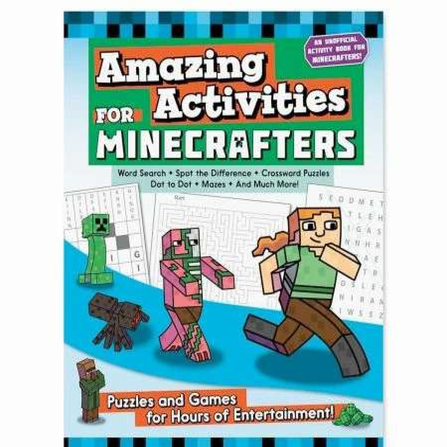 For Kids * | Minecrafters Amazing Activities Puzzle Book