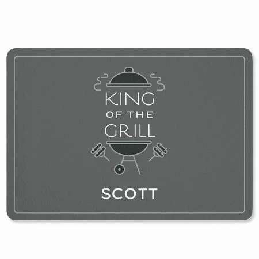 For Home * | Personalized King Of The Grill Doormat