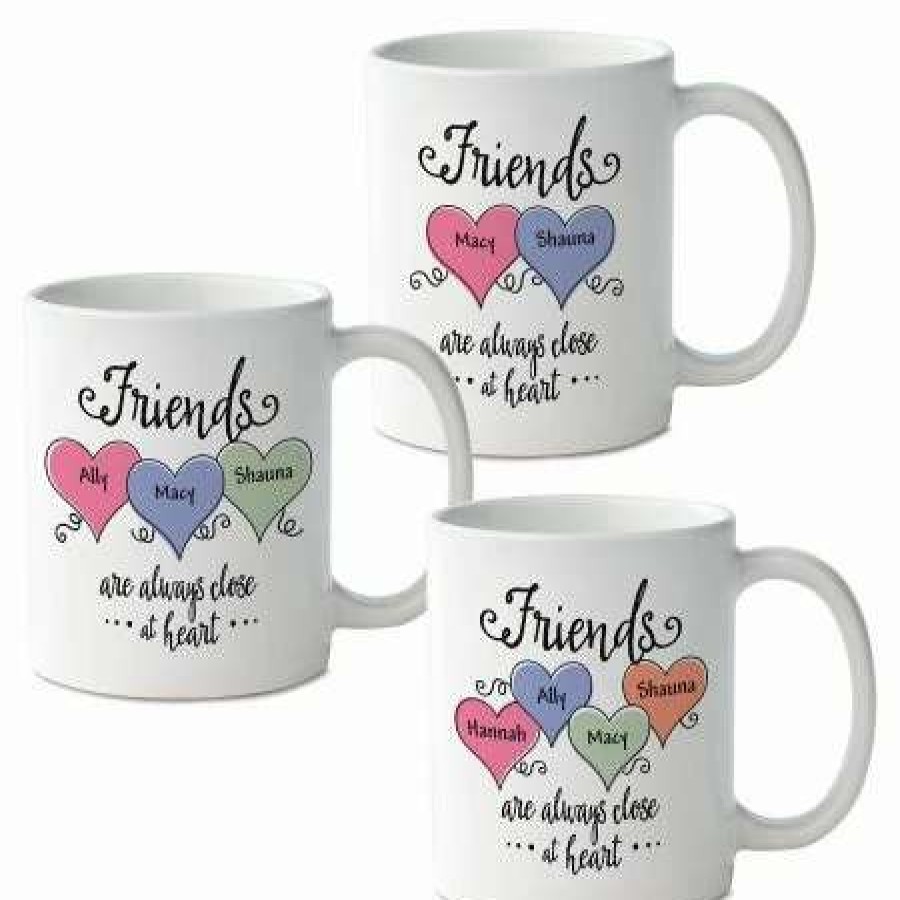 For Home * | Friends Close At Heart Personalized Mug