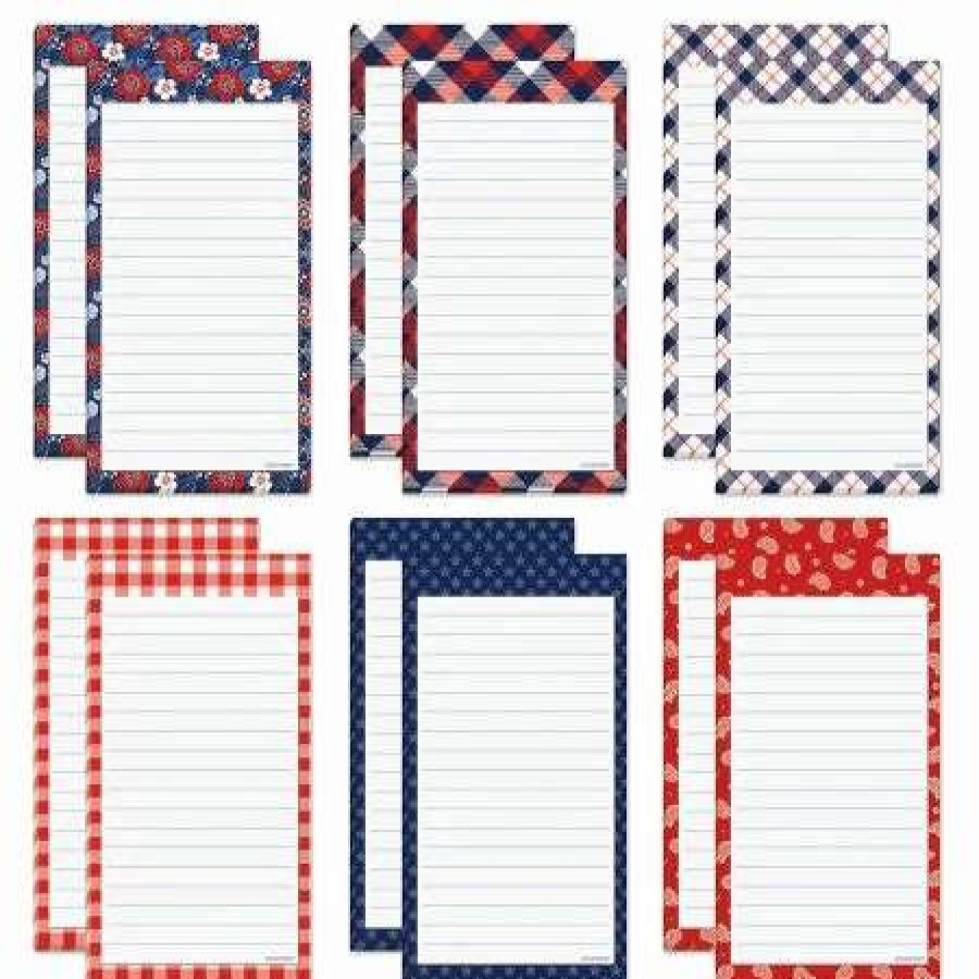 Holidays & Events * | Americana Magnetic Shopping List Pads