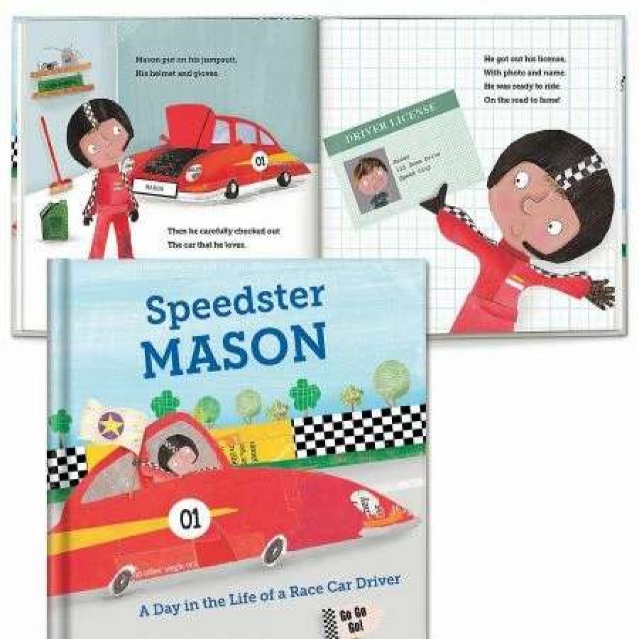 For Kids * | A Day In The Life Of A Race Car Driver Storybook