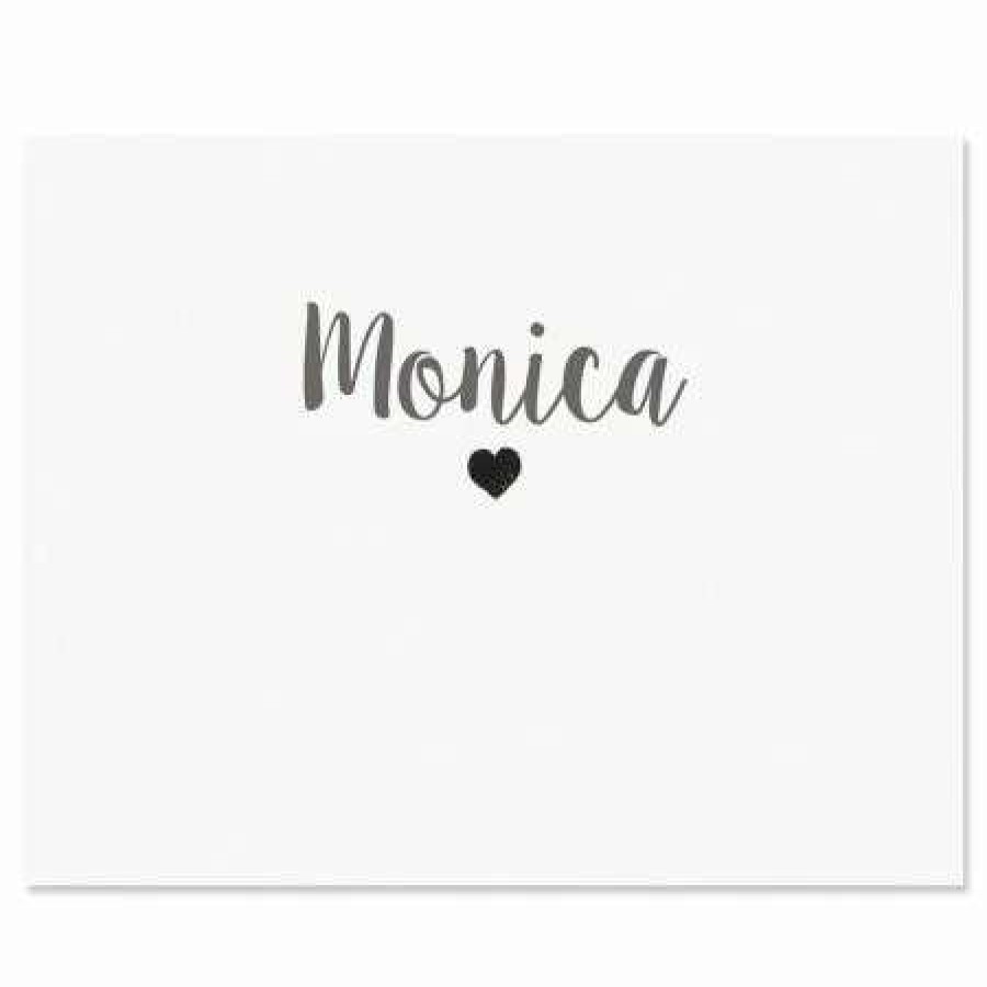 Greeting Cards & Stationery * | Mini Heart Personalized Note Cards