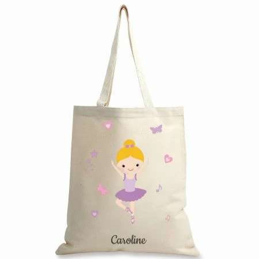 For Home * | Blonde Ballerina Personalized Canvas Tote