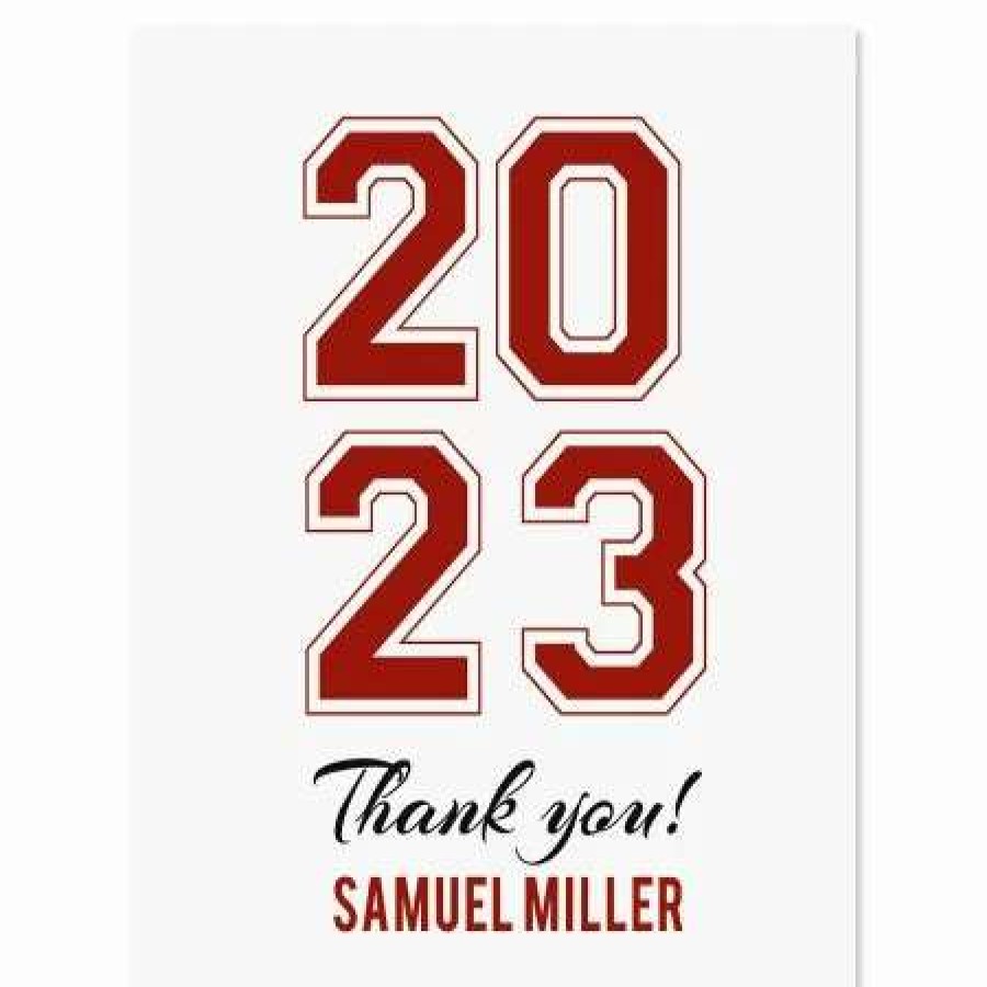 Holidays & Events * | Collegiate Personalized Thank You Cards