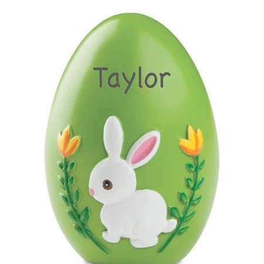 For Kids * | Green Resin Personalized Easter Egg