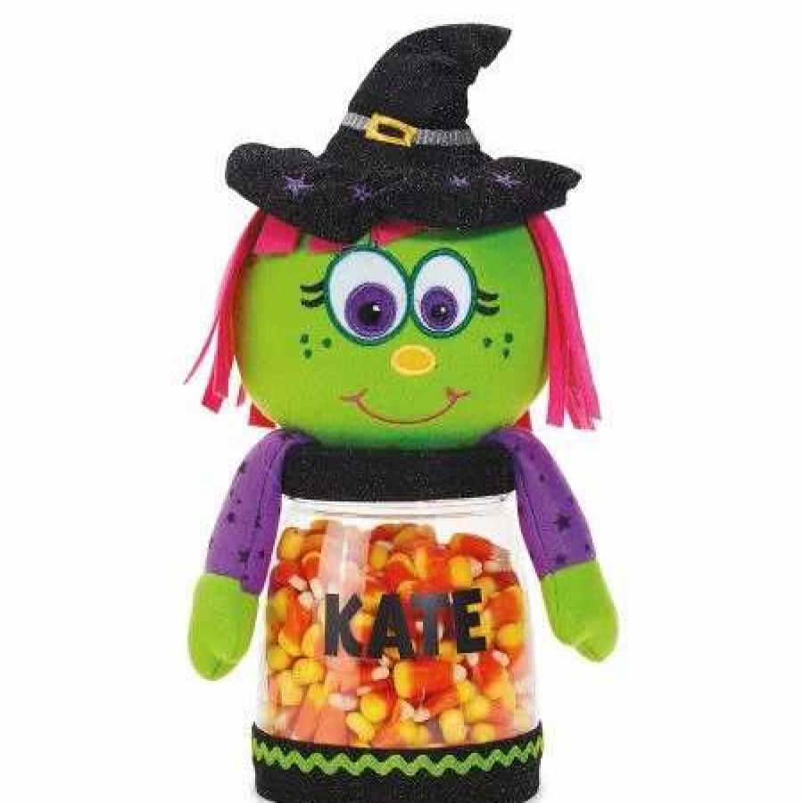 Holidays & Events * | Halloween Witch Personalized Treat Jar