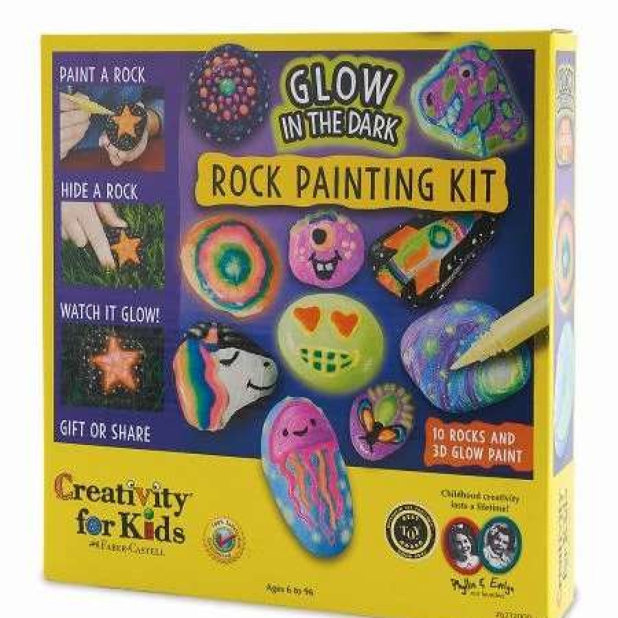 For Kids * | Glow-In-The-Dark Rock Painting Kit