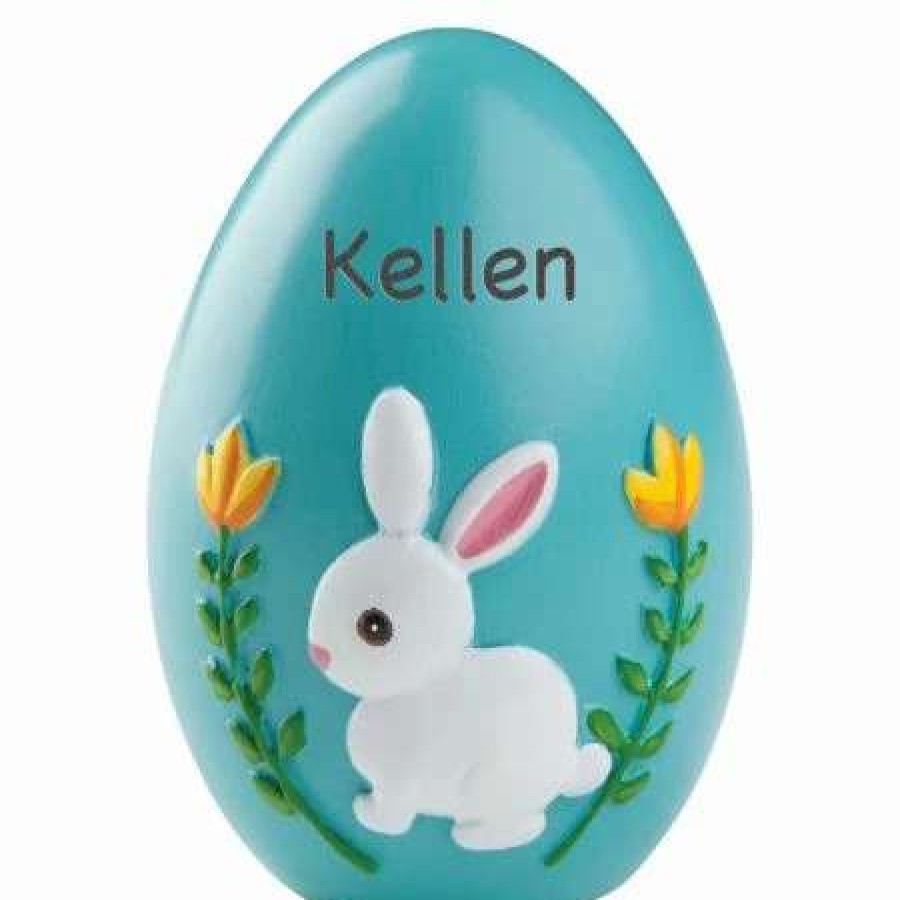 Holidays & Events * | Blue Resin Personalized Easter Egg