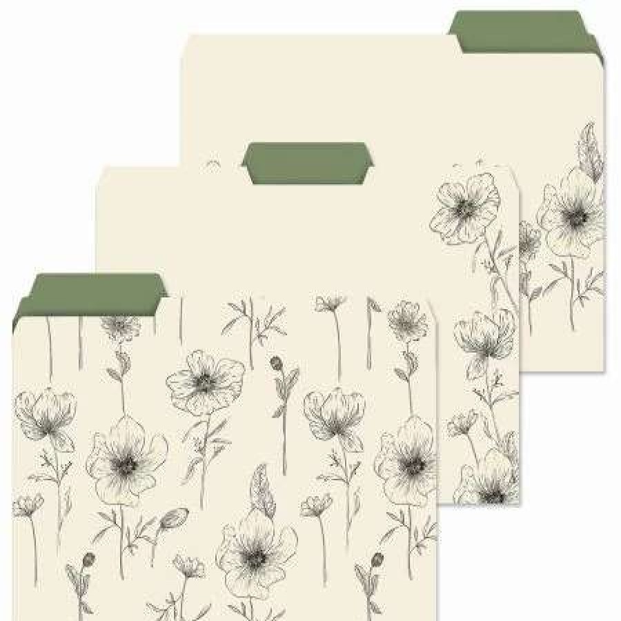 For Home * | Floral Corners File Folders