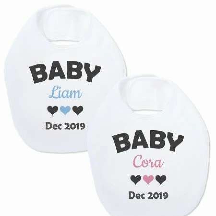 For Kids * | Baby Announcement Personalized Bib