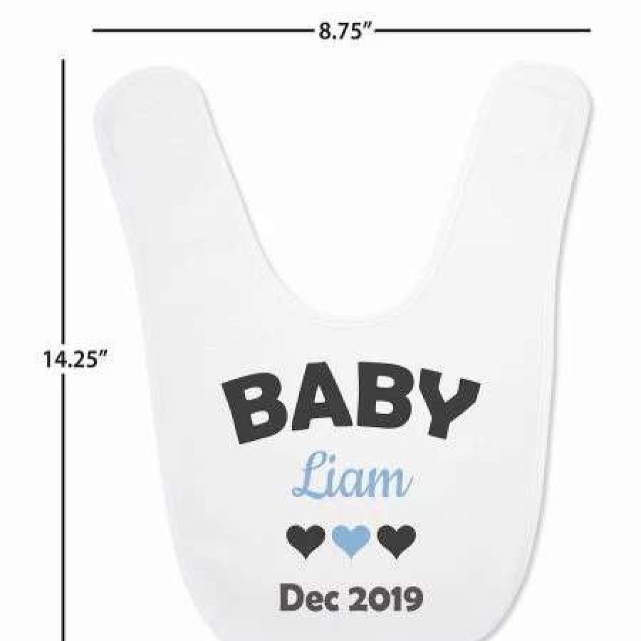 For Kids * | Baby Announcement Personalized Bib