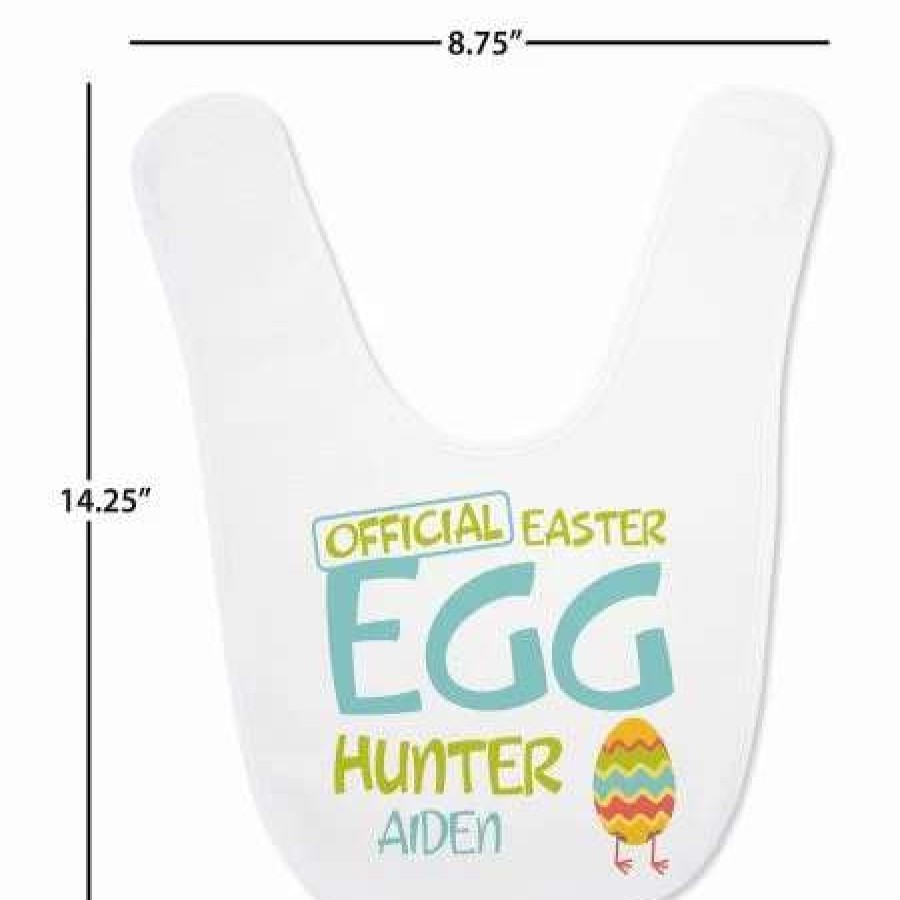 For Kids * | Baby'S Easter Egg Hunter Personalized Bib