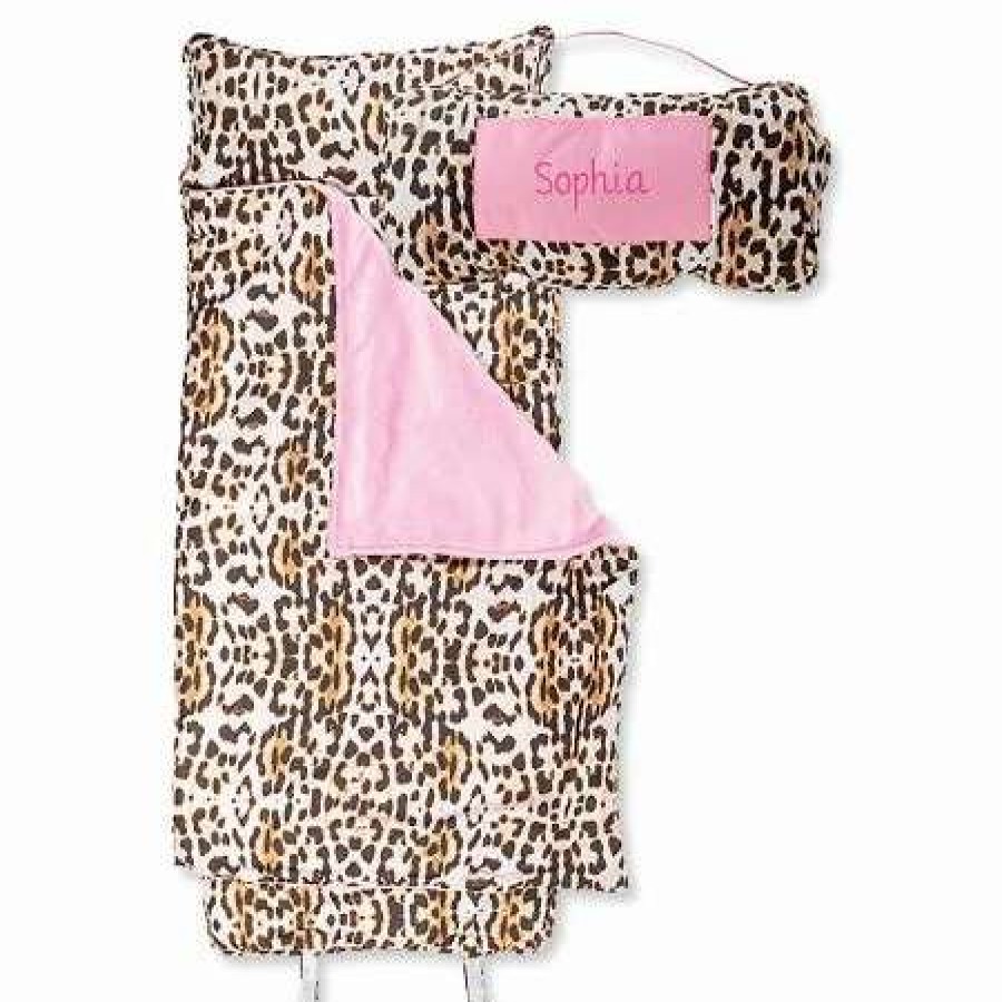 For Kids * | All-Over Leopard Print Personalized Nap Mat By Stephen Joseph