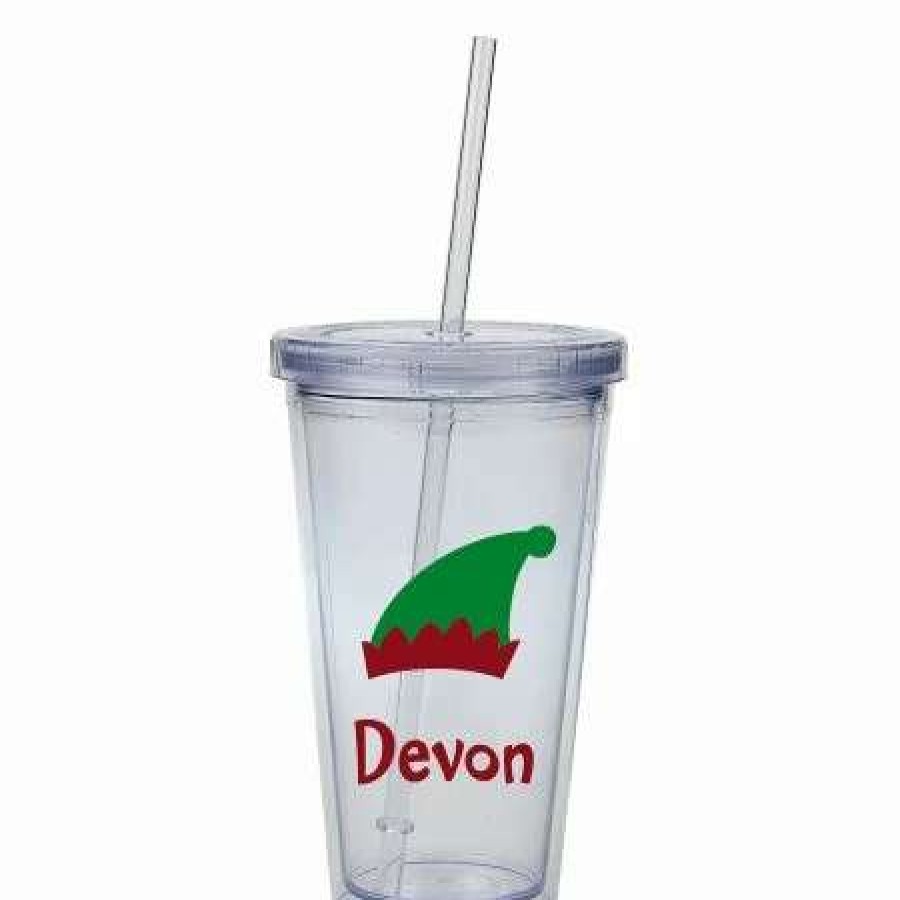 For Home * | Elf Acrylic Personalized Beverage Cup