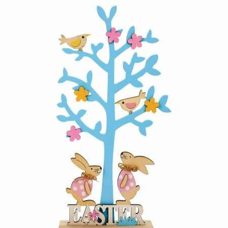 Holidays & Events * | Easter Wooden Tree Decoration