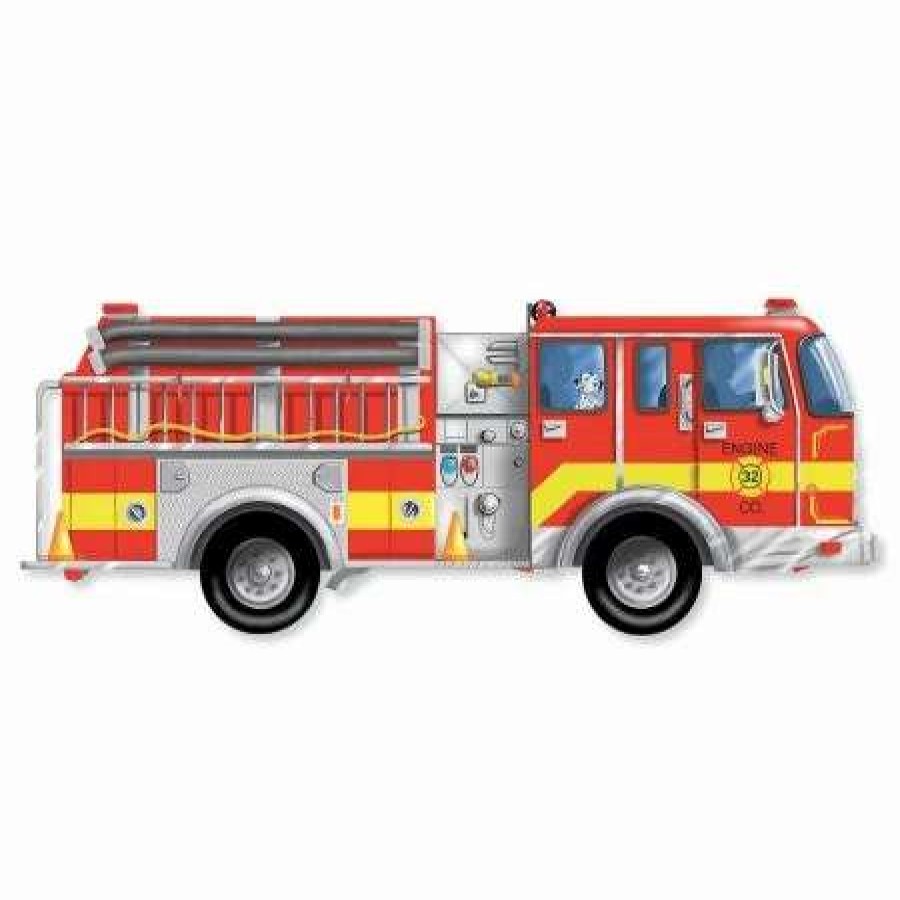 For Kids * | Giant Firetruck Puzzle By Melissa & Doug